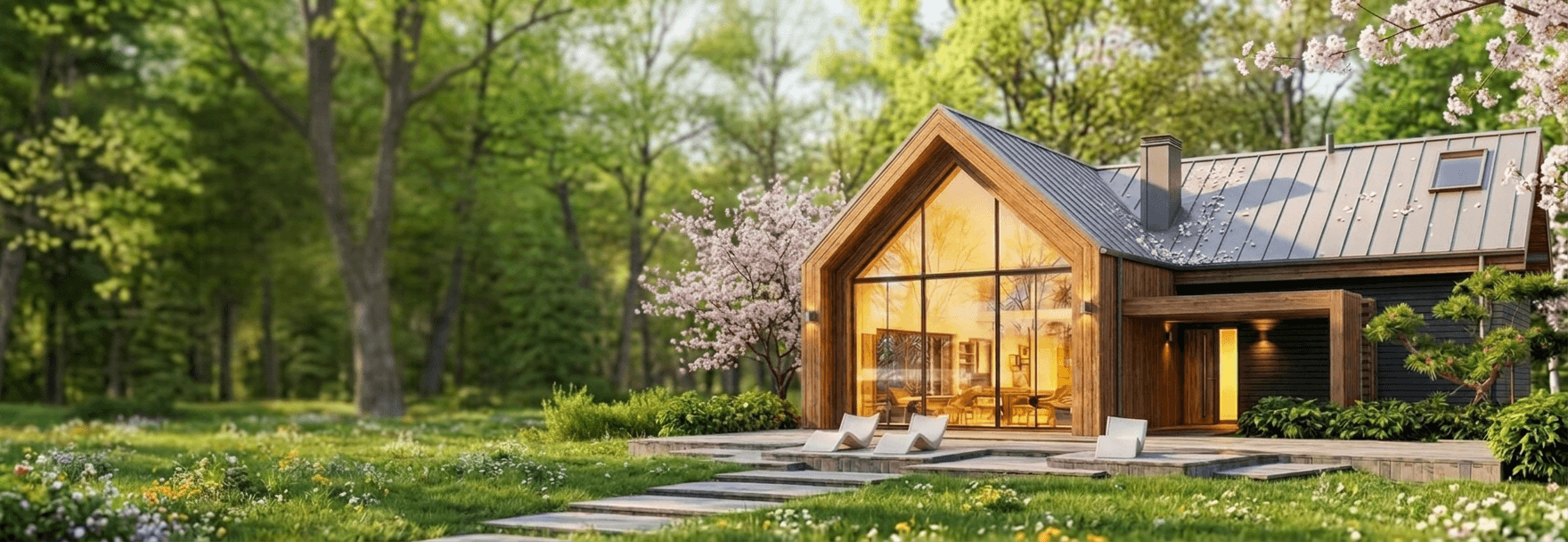 Dom szkieletowy FrameDev - całoroczny dom na szkielecie stalowym