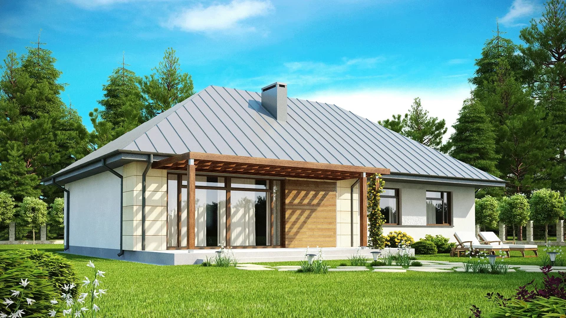 Nowoczesny FDPL-Z140 v1 - widok z boku