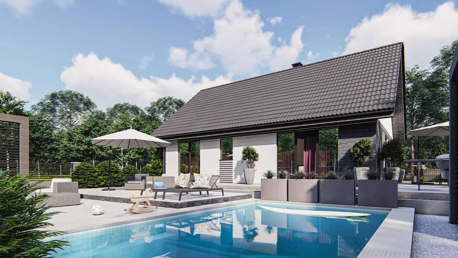 Nowoczesny FDPL-Z255 D a 40 sd - widok z boku