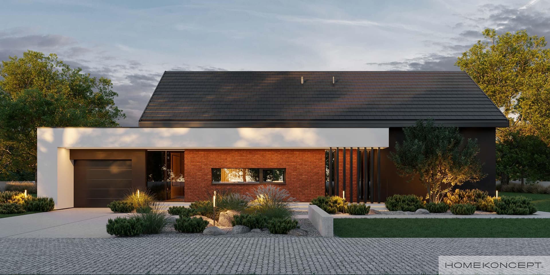Nowoczesny Homekoncept 144 G1 - widok z przodu