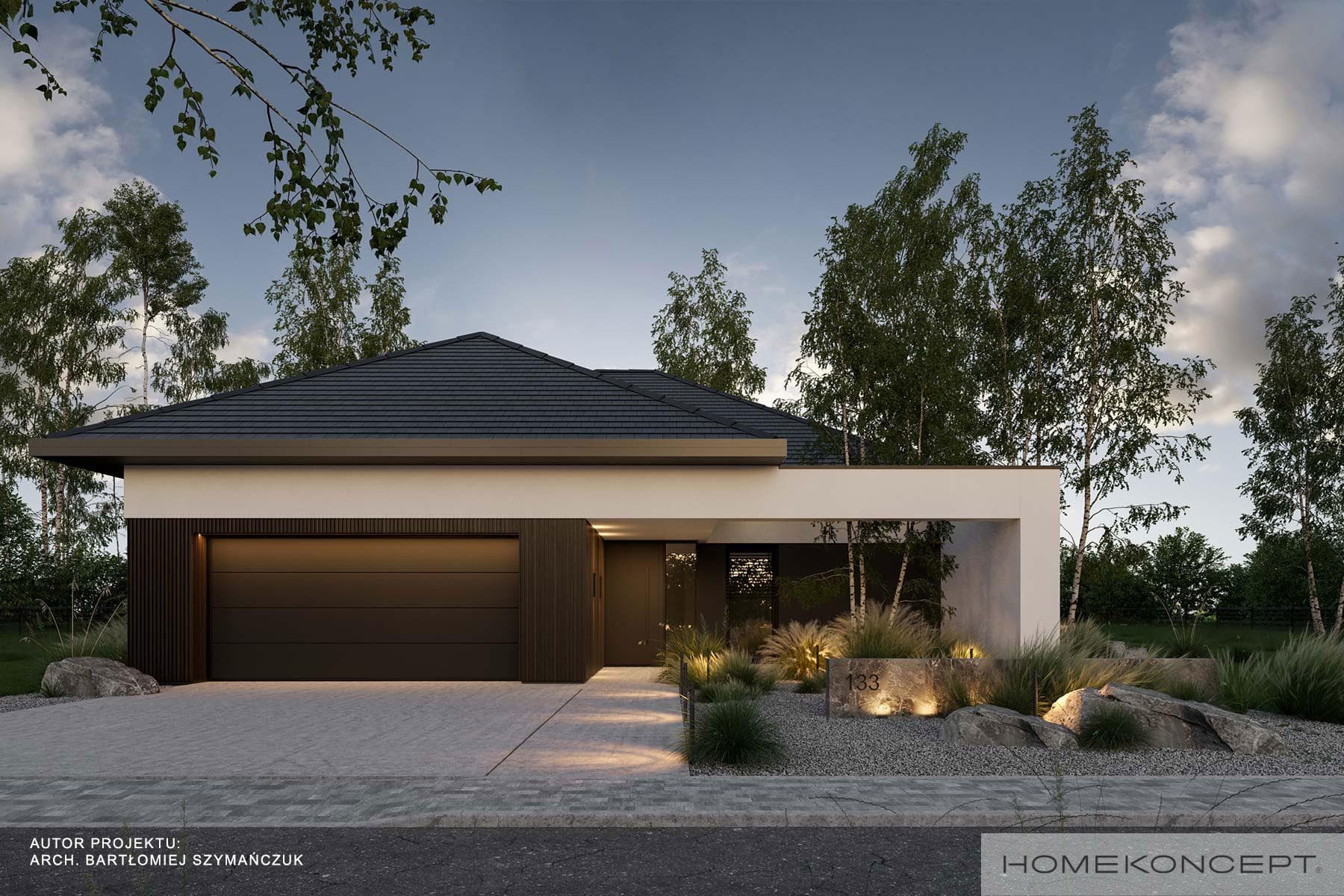 Nowoczesny HK133 - widok z boku