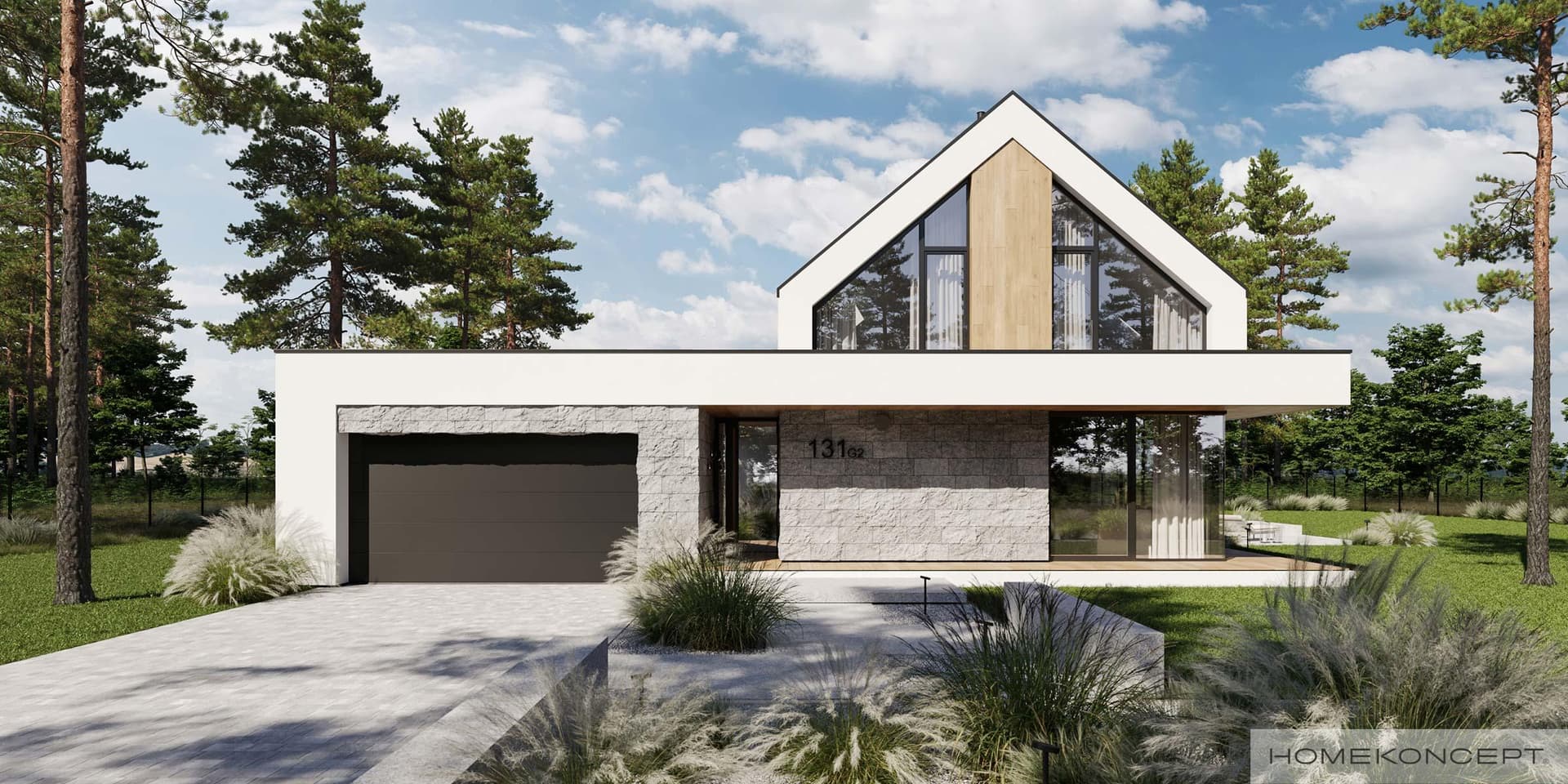 Nowoczesny Homekoncept 131 G2 - widok z przodu
