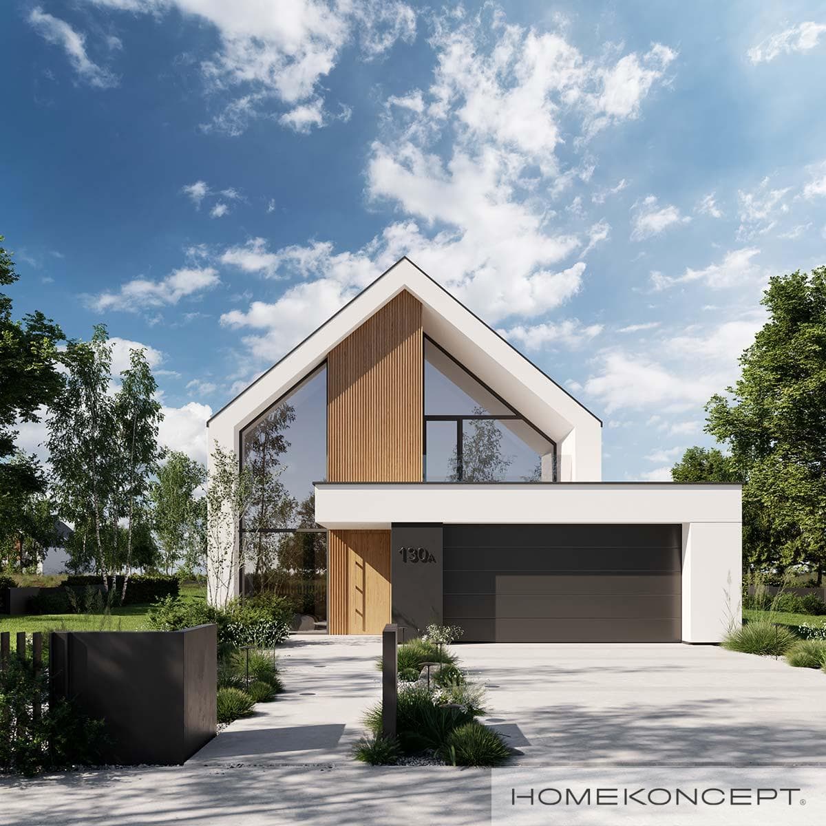 Nowoczesny Homekoncept 130 A - widok z przodu