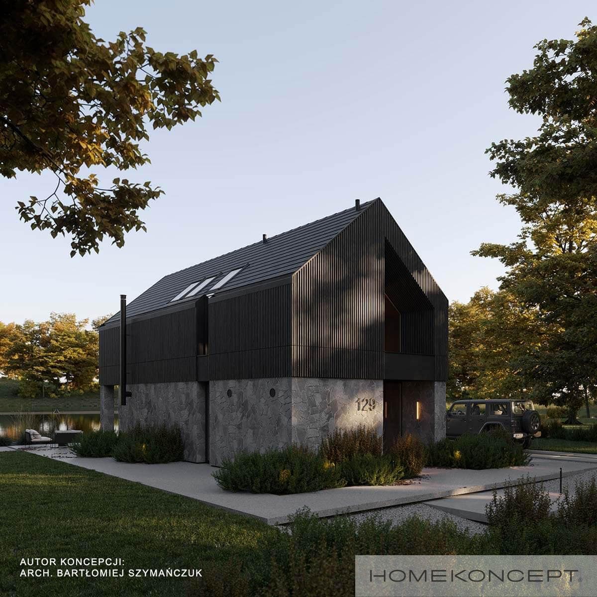 Nowoczesny Homekoncept 129 - widok z boku