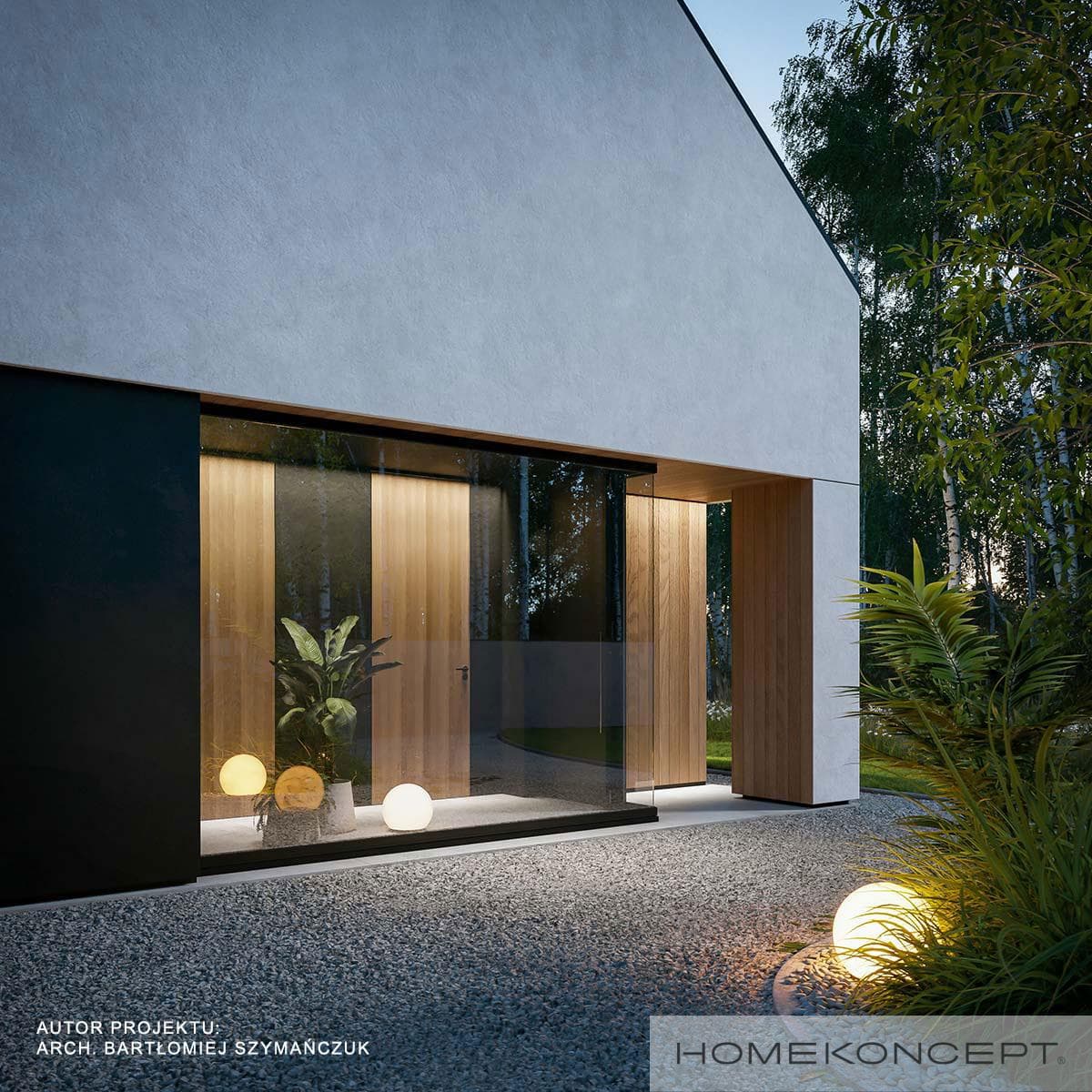 Nowoczesny Homekoncept 119 G2 - widok z boku