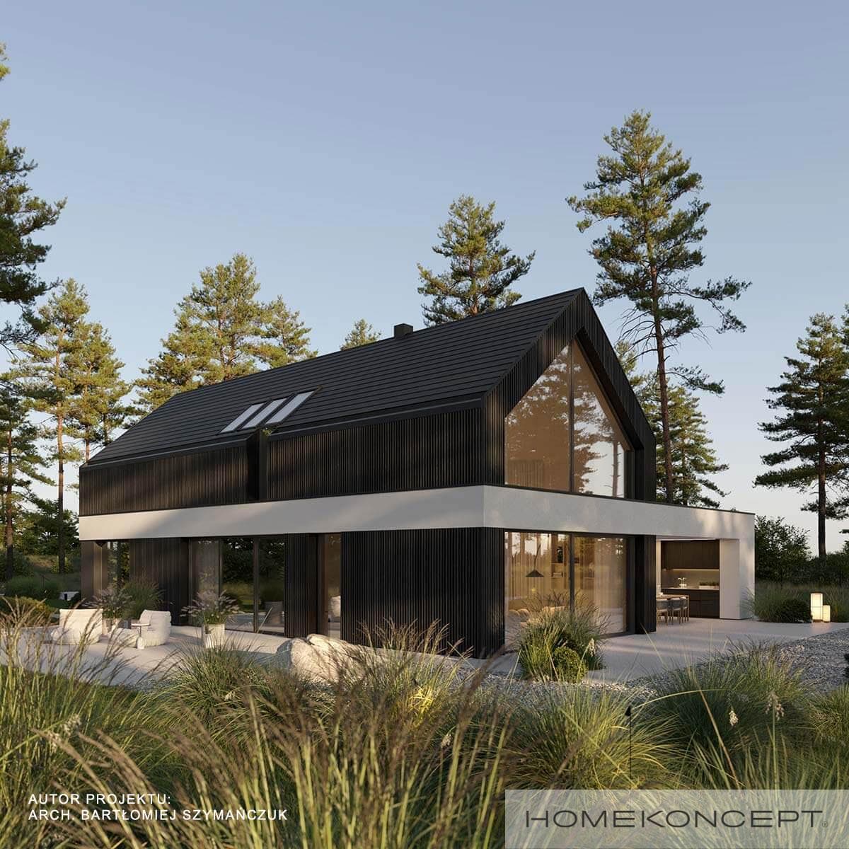 Nowoczesny H116 - widok z boku