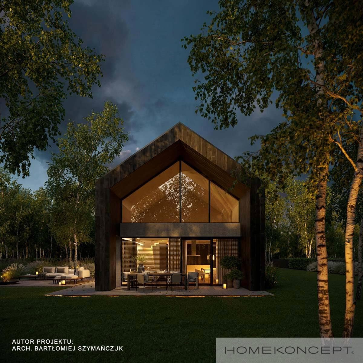 Nowoczesny Homekoncept 114 - widok z boku