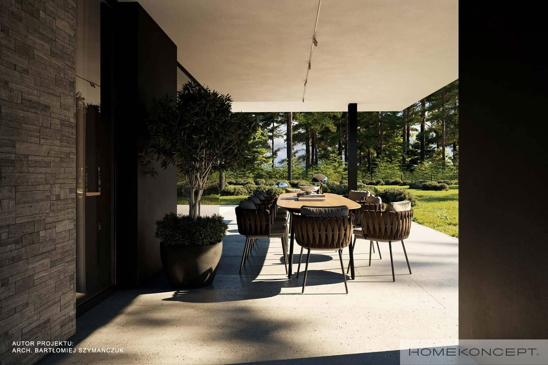 Nowoczesny Homekoncept 113 02 - widok z boku