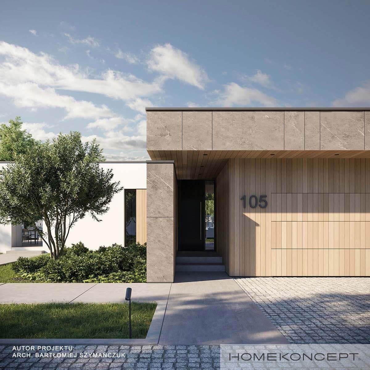 Nowoczesny Homekoncept 105 - widok z boku