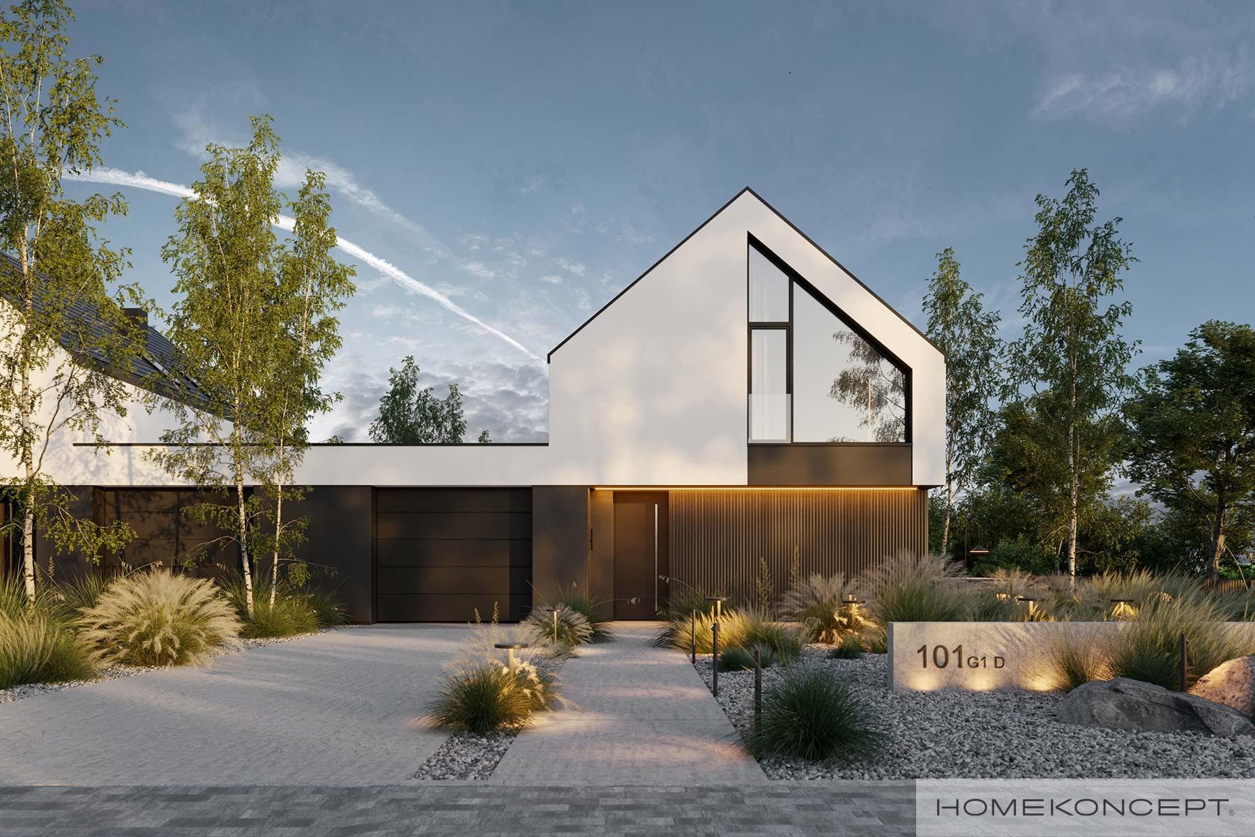 Nowoczesny Homekoncept 101 G1 D - widok z przodu