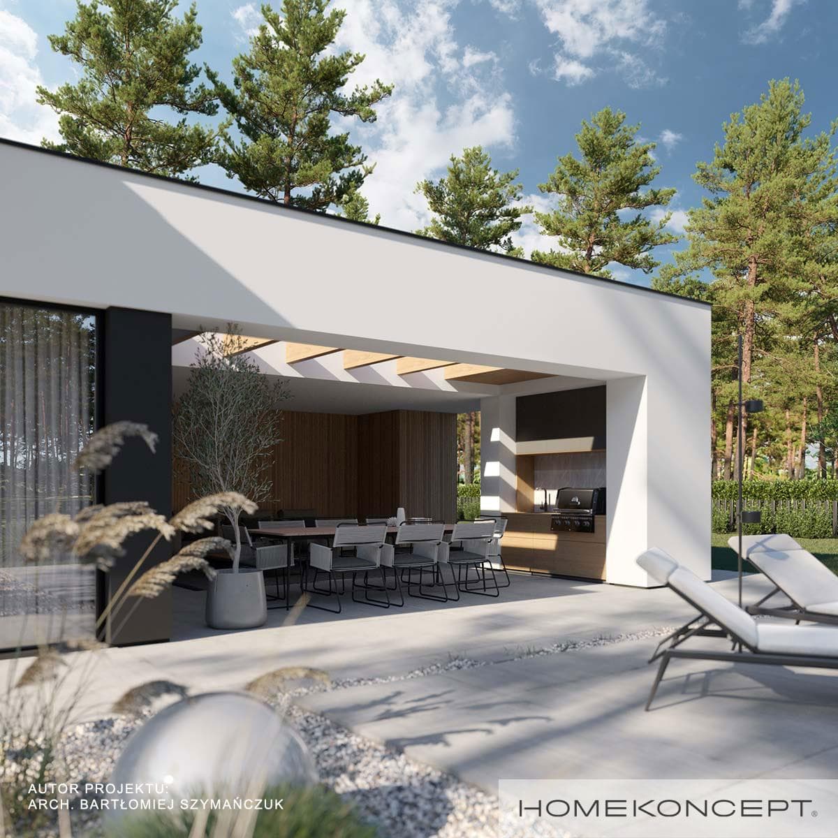 Nowoczesny Homekoncept 98 - widok z boku