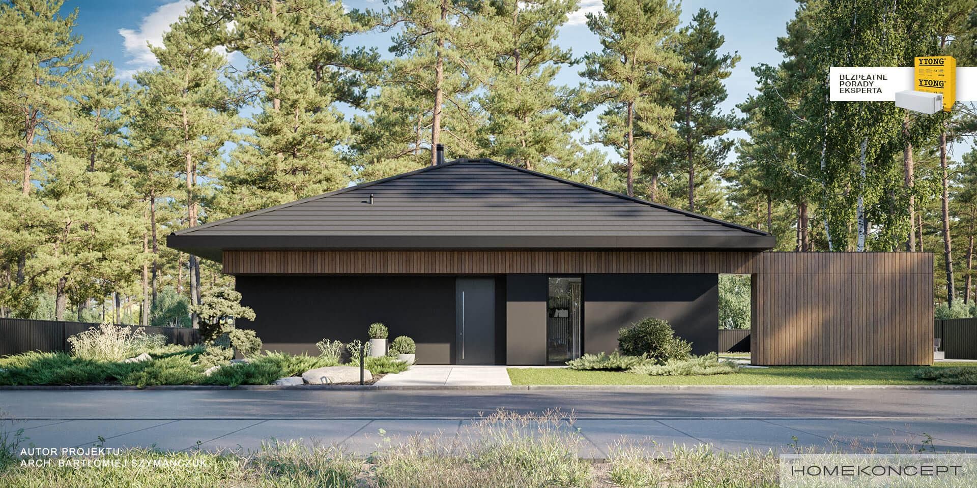 Nowoczesny HK97 YTONG - widok z przodu