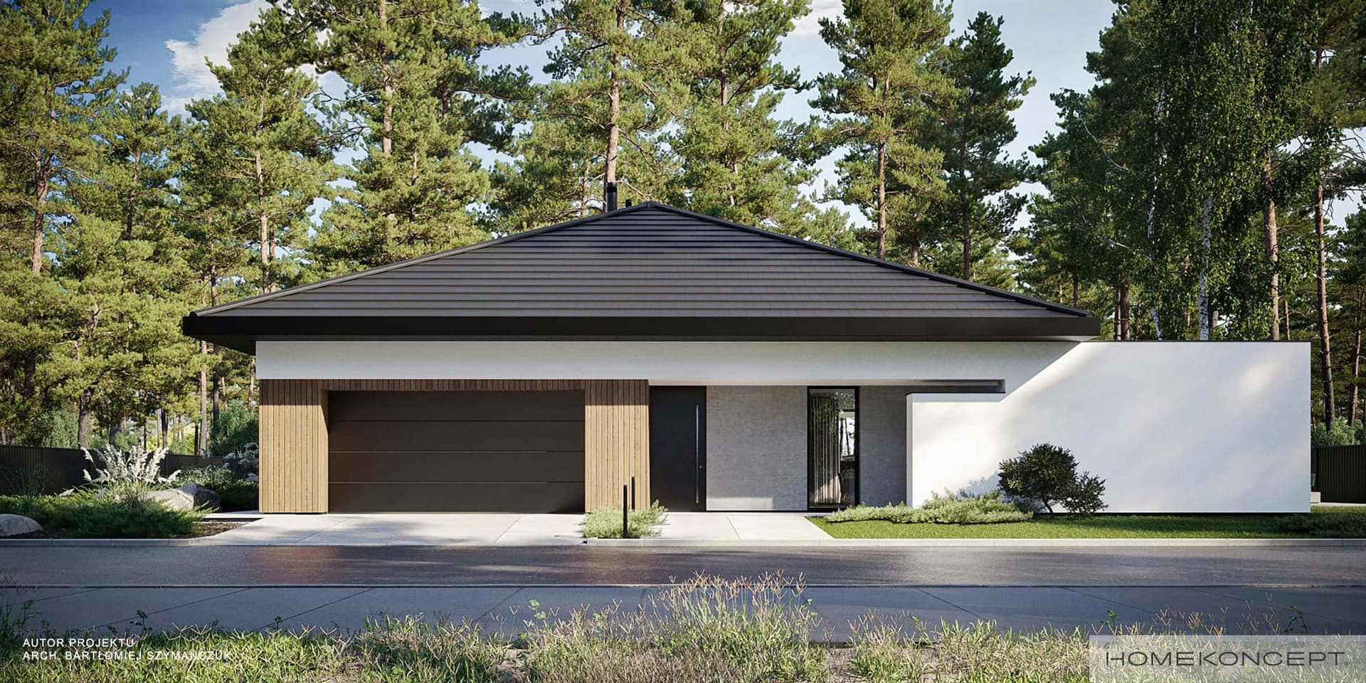 Nowoczesny HK97 G2 YTONG - widok z przodu