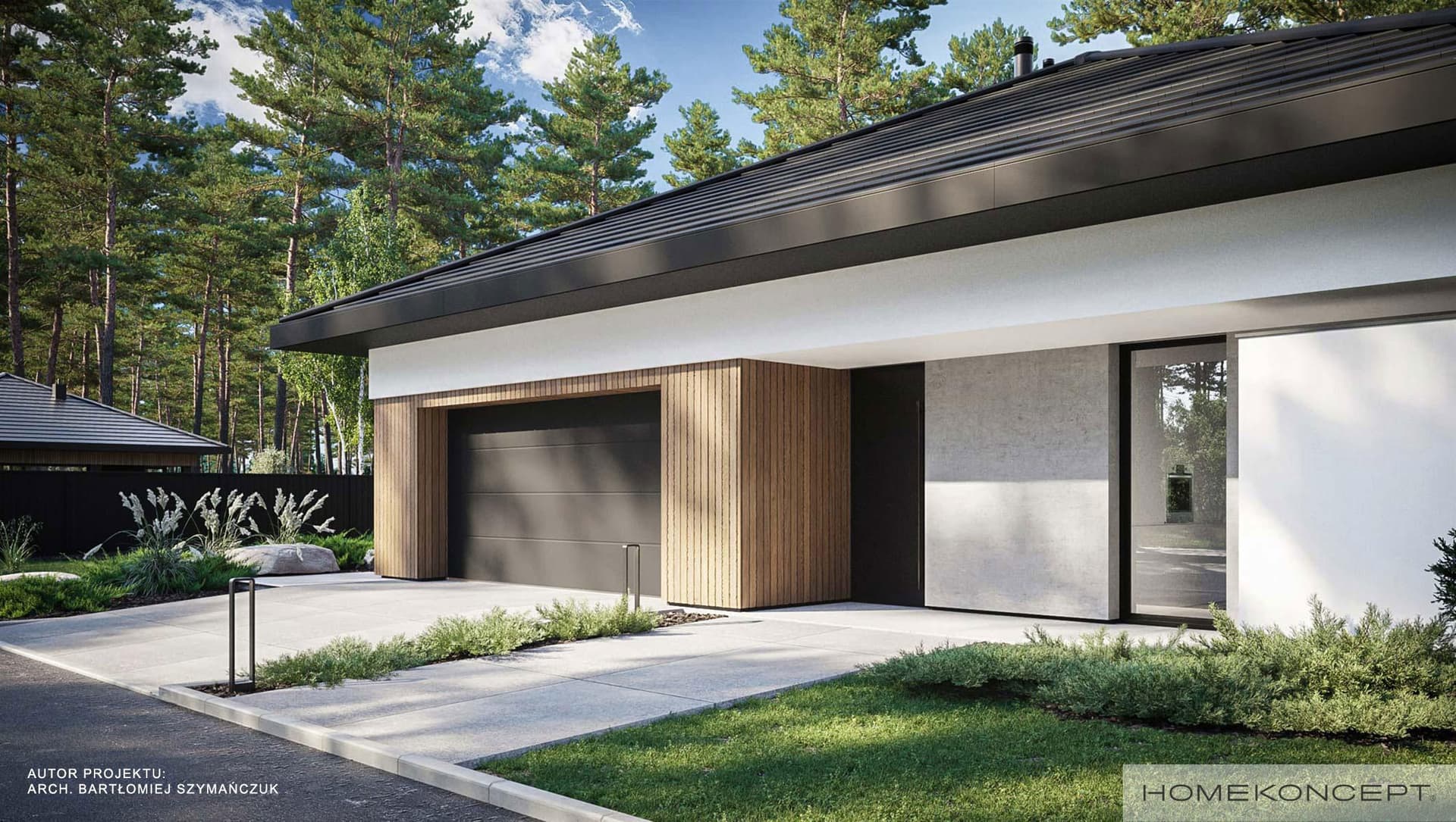 Nowoczesny HK97 G2 YTONG - widok z boku