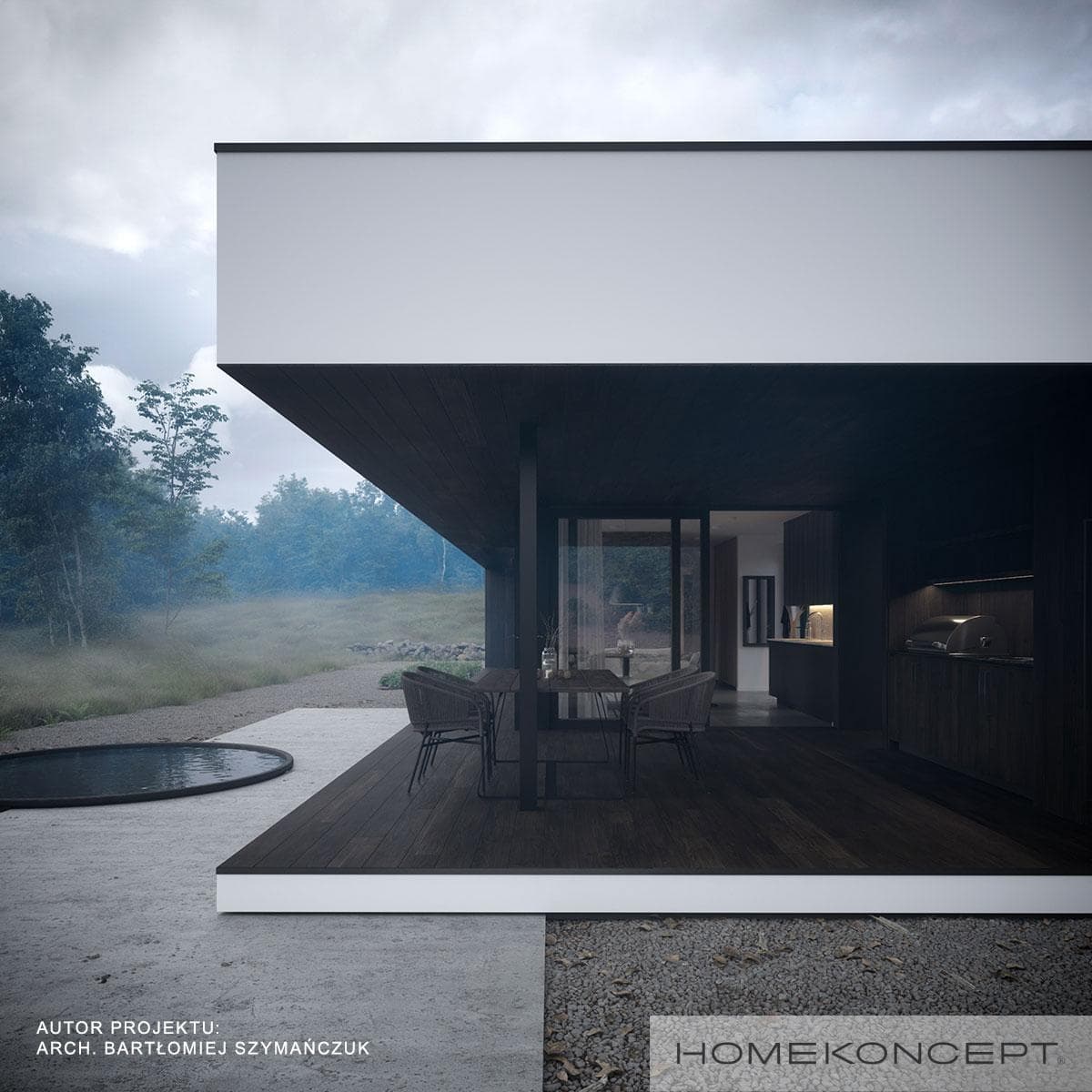 Nowoczesny H86 - widok z boku