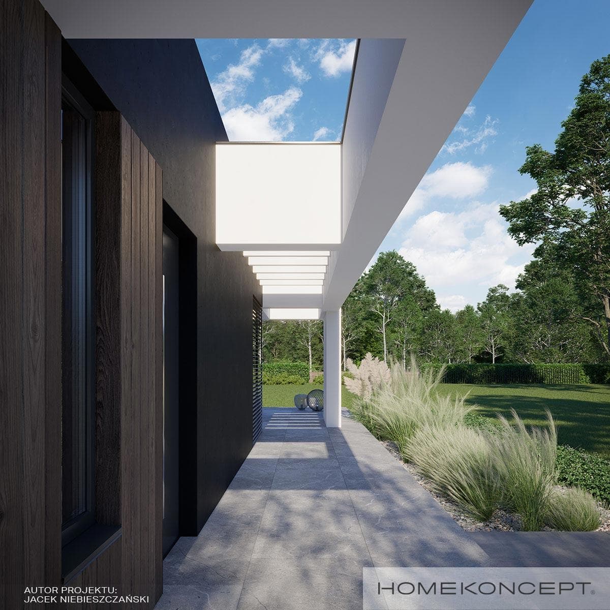 Nowoczesny Homekoncept 81 - widok z boku