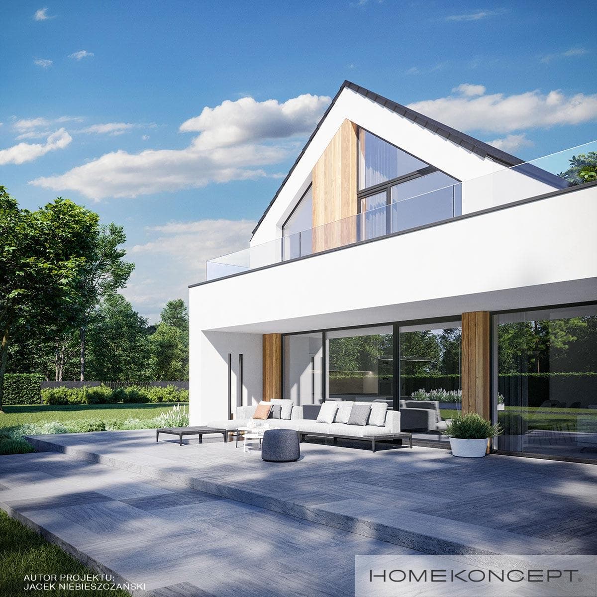 Nowoczesny Homekoncept 79 - widok z boku