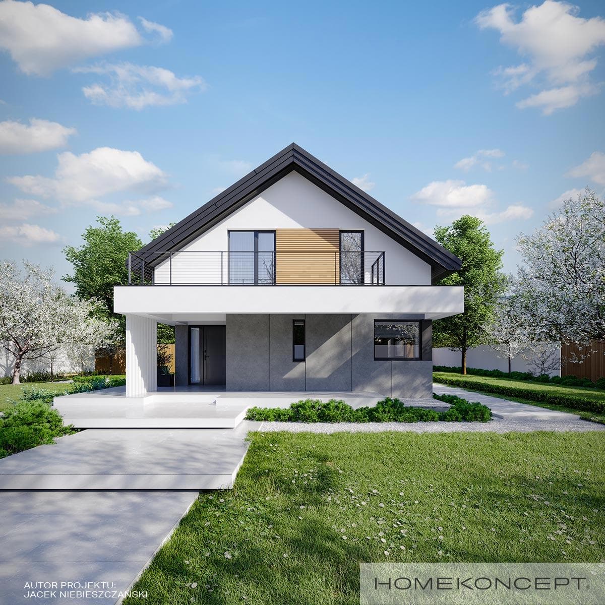 Nowoczesny Homekoncept 78 - widok z boku