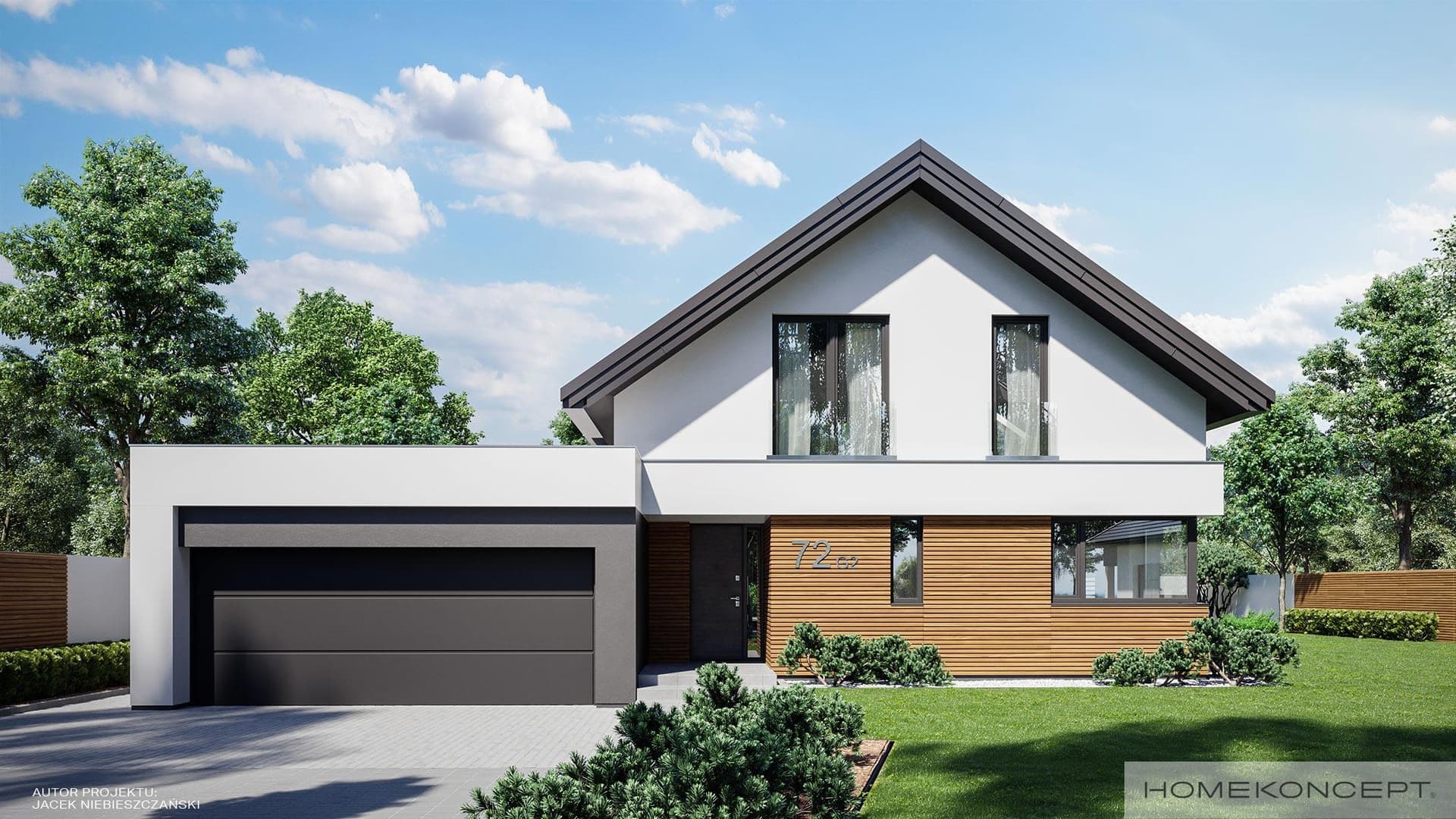 Nowoczesny Homekoncept 72 G2 - widok z przodu
