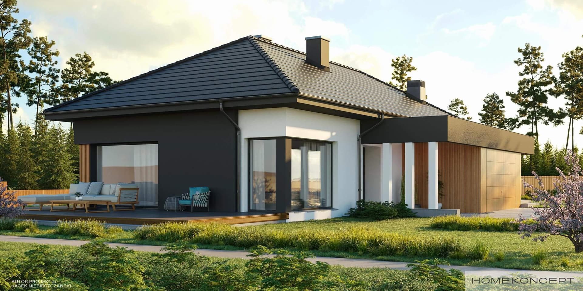 Nowoczesny H69 - widok z boku