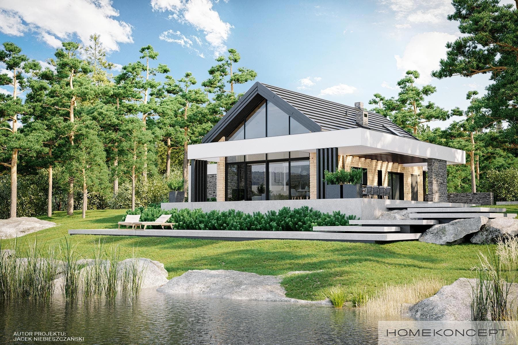 Nowoczesny Homekoncept 66 A G2 - widok z przodu