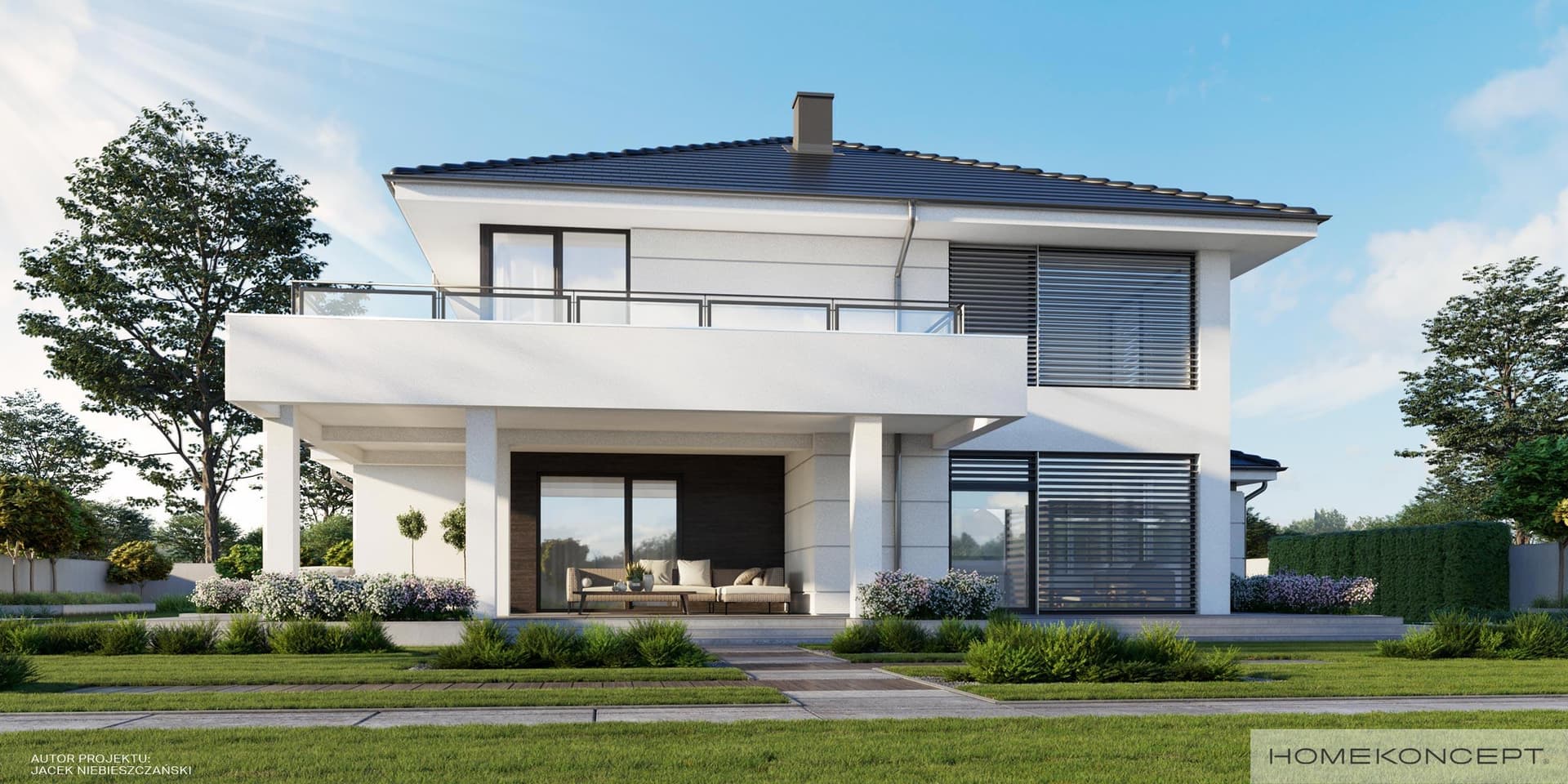 Nowoczesny H64 - widok z boku