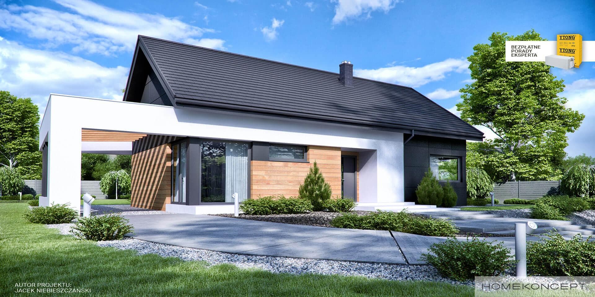 Nowoczesny Homekoncept 44 - widok z boku