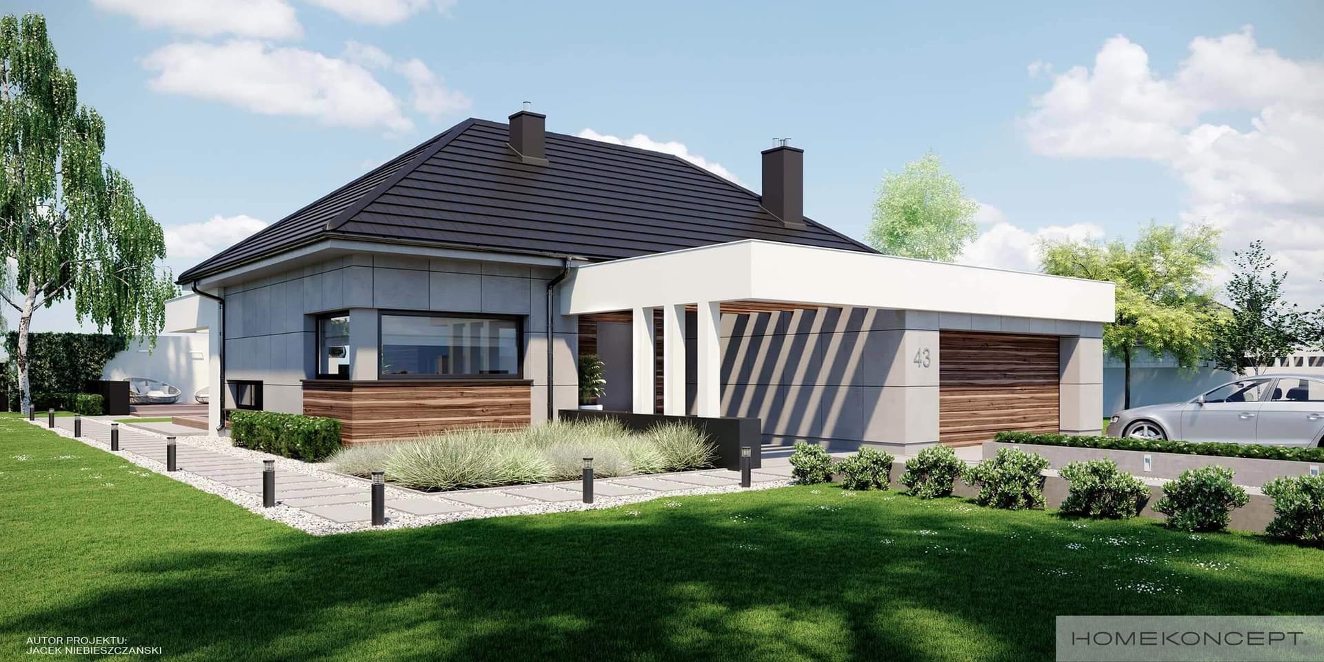 Nowoczesny Homekoncept 43 - widok z przodu